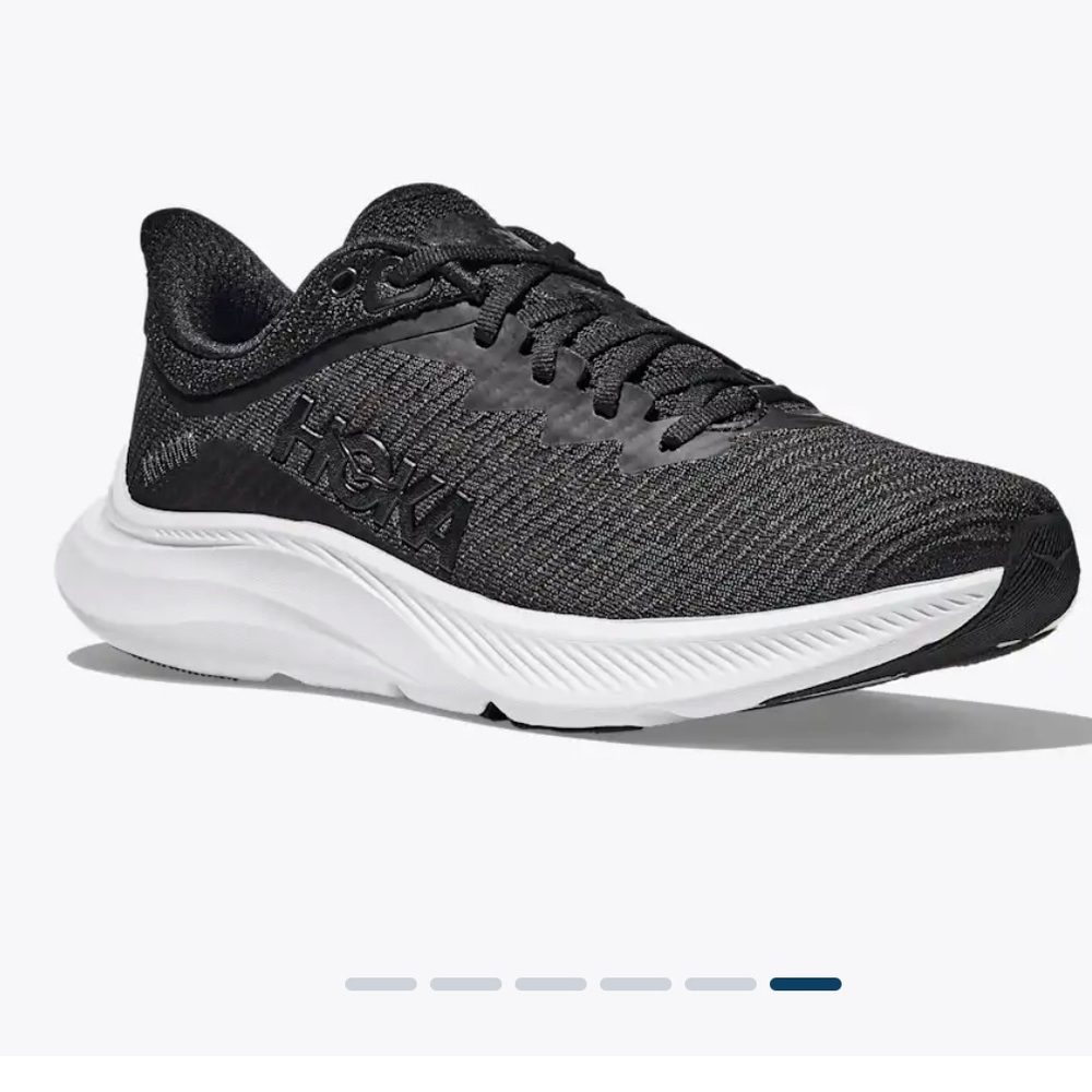 HOKA ONE ONE SOLIMAR BLACK/WHITE SIZE 8B